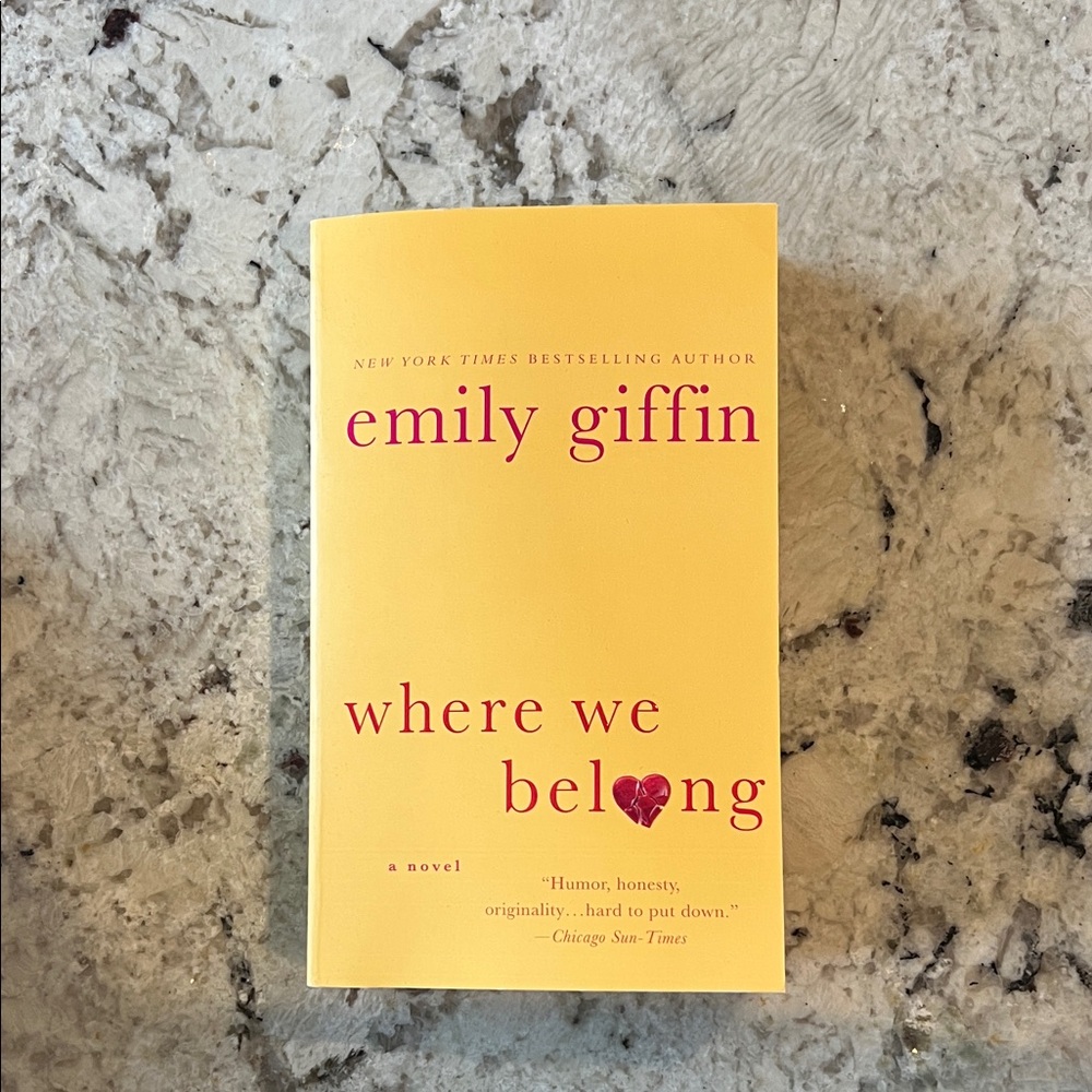 'Where We Belong' Book by Emily Giffin